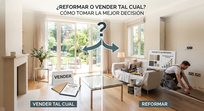 ¿Reformar o vender tal como está? Cómo tomar la mejor decisión con tu vivienda